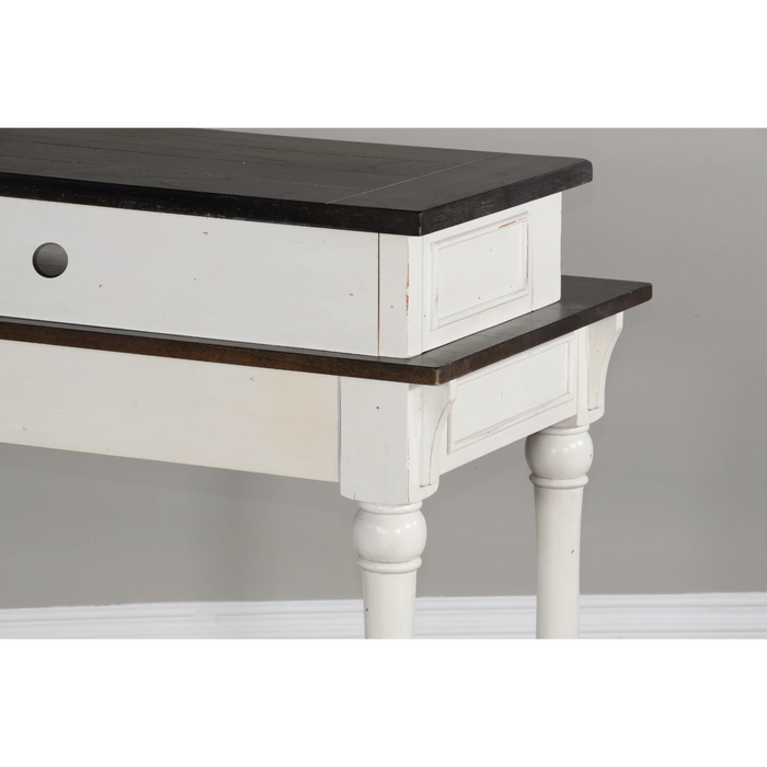 Sunny Designs Carriage House Console Bar Table European Cottage - Bed & Sofa Hub