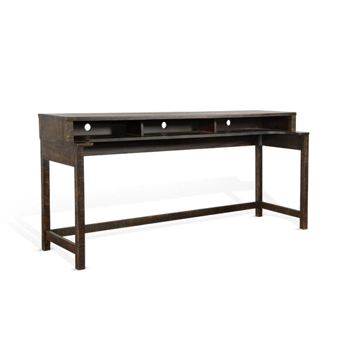 Sunny Designs Console Table with USB Power Pack Tobacco Leaf - Bed & Sofa Hub