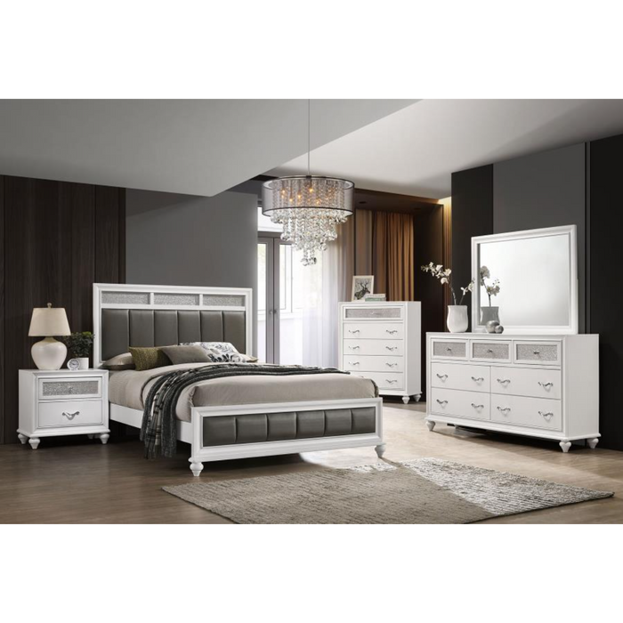 Coaster Barzini 5-piece Bedroom Set White - Bed & Sofa Hub