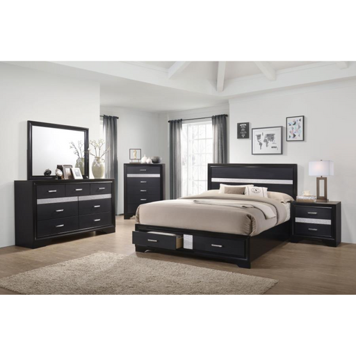 Coaster Miranda 5-piece Bedroom Set Black - Bed & Sofa Hub