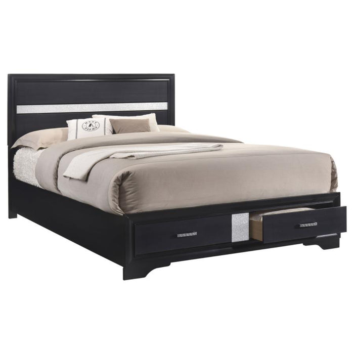 Coaster Miranda 5-piece Bedroom Set Black - Bed & Sofa Hub