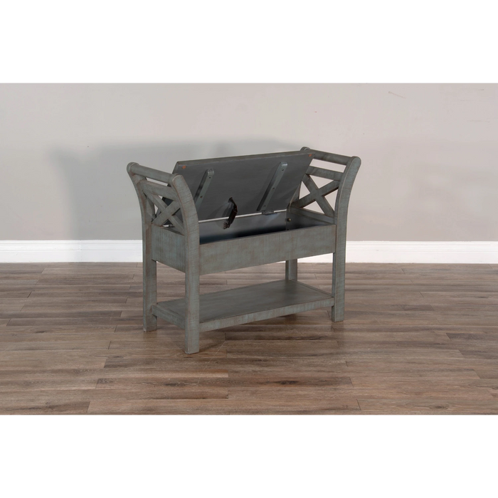 Sunny Designs Accent Bench with Storage Little Boy Blue - Bed & Sofa Hub