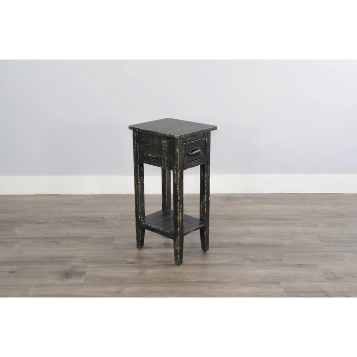 Sunny Designs Chair Side Table Black Sand - Bed & Sofa Hub