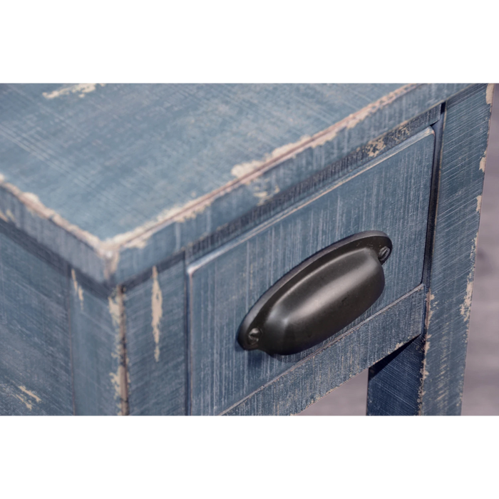 Sunny Designs Chair Side Table Ocean Blue - Bed & Sofa Hub