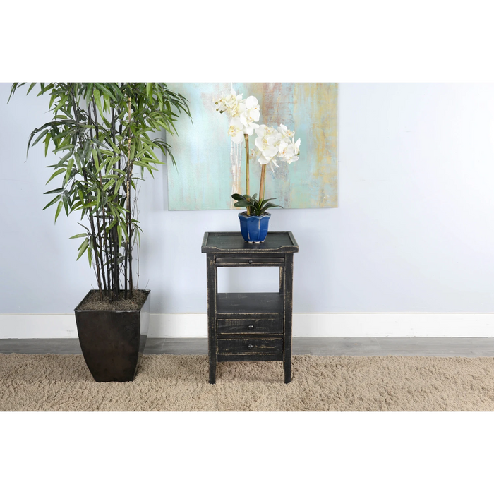 Sunny Designs Side Table Black Sand - Bed & Sofa Hub