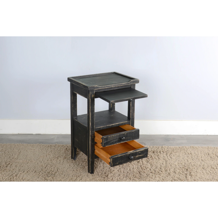 Sunny Designs Side Table Black Sand - Bed & Sofa Hub