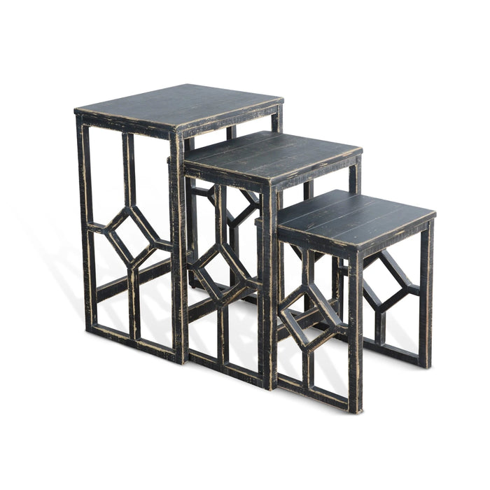 Sunny Designs Nesting Table Black Sand - Bed & Sofa Hub