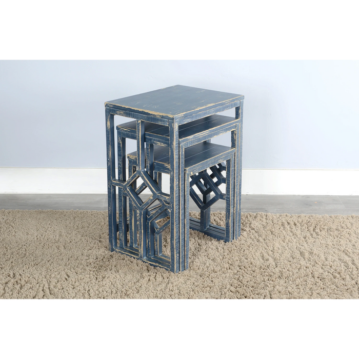 Sunny Designs Nesting Table Ocean Blue - Bed & Sofa Hub