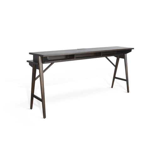 Sunny Designs Console Table with USB Power Pack Coffee Bean - Bed & Sofa Hub