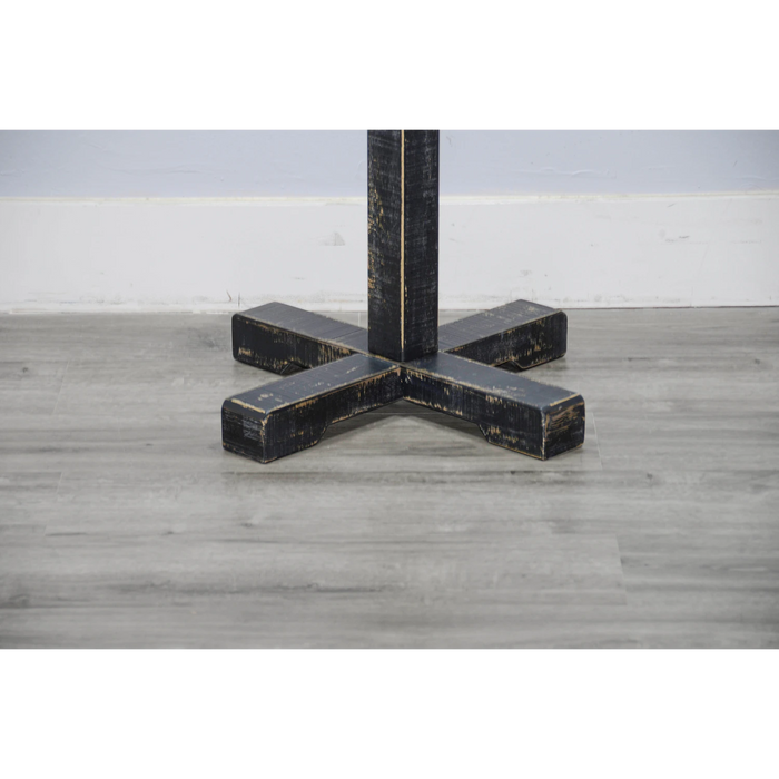 Sunny Designs Traditional Solid Wood Hat Rack with 8-Prong Hooks Black Sand - Bed & Sofa Hub