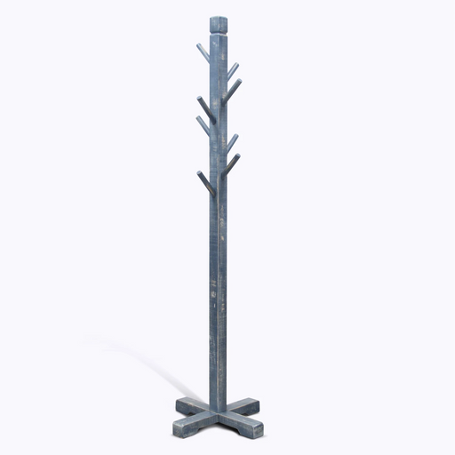 Sunny Designs Traditional Solid Wood Hat Rack with 8-Prong Hooks Ocean Blue - Bed & Sofa Hub