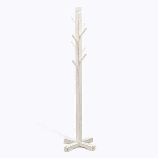 Sunny Designs Traditional Solid Wood Hat Rack with 8-Prong Hooks White Sand - Bed & Sofa Hub