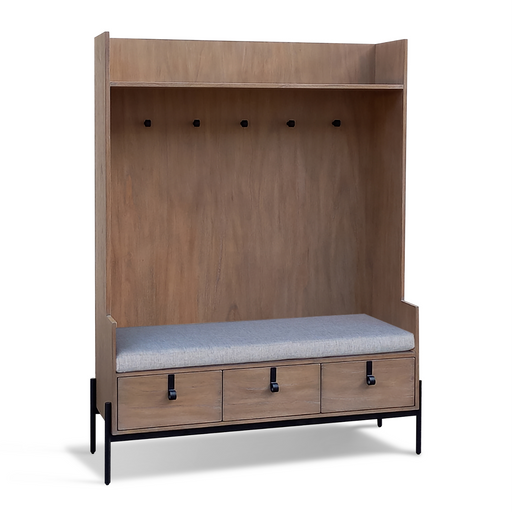 Sunny Designs Alyssa Bench Hall Tree Oak Grove - Bed & Sofa Hub