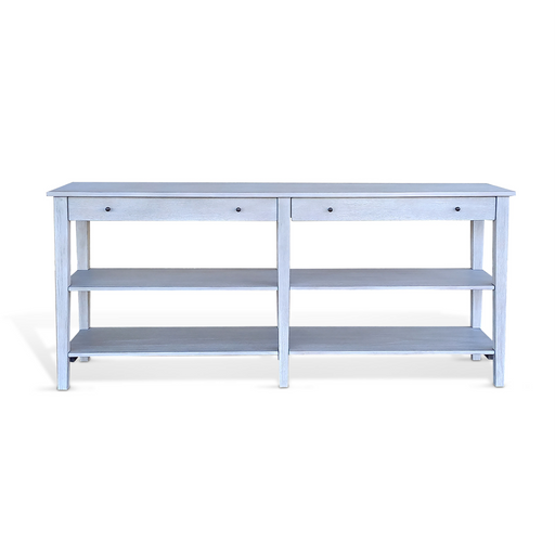 Sunny Designs Wide Console Table Light Gray - Bed & Sofa Hub