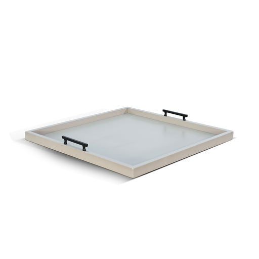 Sunny Designs Square Tessa Ottoman Tray Pavestone - Bed & Sofa Hub