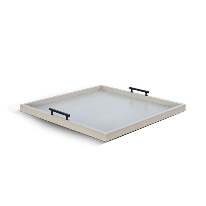 Sunny Designs Square Tessa Ottoman Tray Pavestone - Bed & Sofa Hub