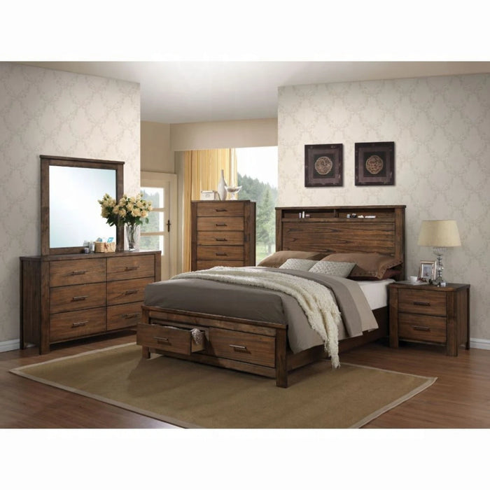 ACME Merrilee EK Bed W/Storage - Bed & Sofa Hub