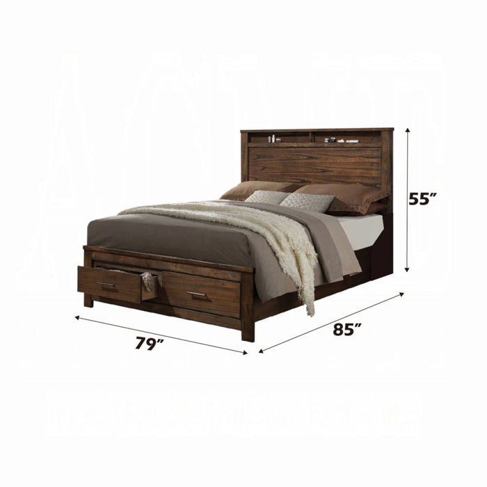 ACME Merrilee EK Bed W/Storage - Bed & Sofa Hub