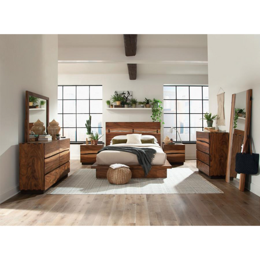 Coaster Winslow 5-piece Bedroom Set Smokey Walnut - Bed & Sofa Hub