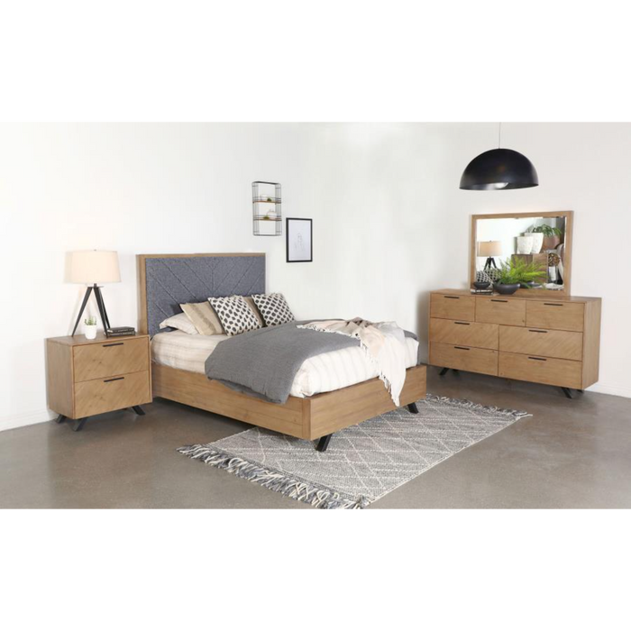 Coaster Taylor 4-piece Bedroom Set Light Honey Brown - Bed & Sofa Hub