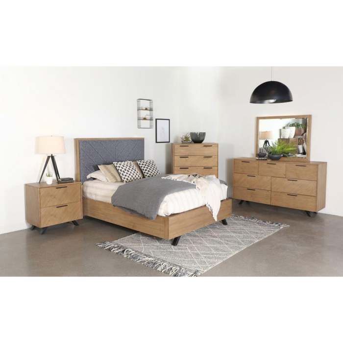 Coaster Taylor 5-piece Bedroom Set Light Honey Brown - Bed & Sofa Hub