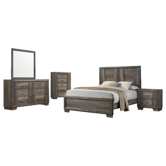 Coaster Janine 5-piece Bedroom Set Grey - Bed & Sofa Hub