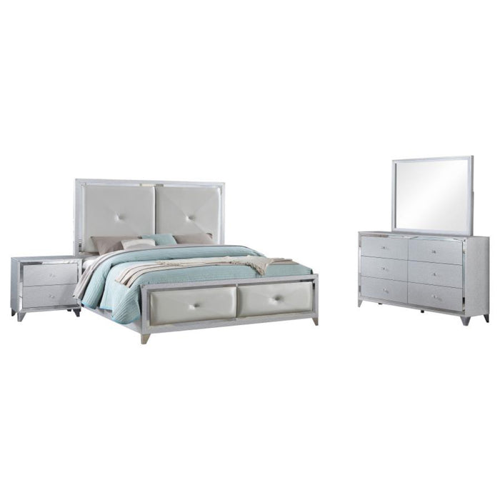 Coaster Larue 4-piece Bedroom Set Silver - Bed & Sofa Hub