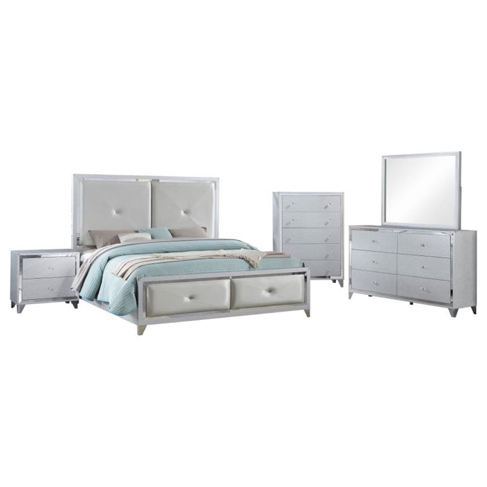 Coaster Larue 5-piece Bedroom Set Silver - Bed & Sofa Hub