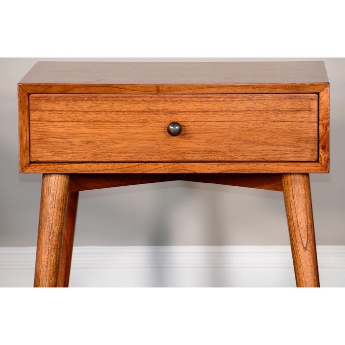 Sunny Designs American Modern 24" Mitred Solid Wood Night Stand in Cinnamon - Bed & Sofa Hub