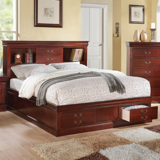 ACME Louis Philippe III Queen Bed W/Storage - Bed & Sofa Hub