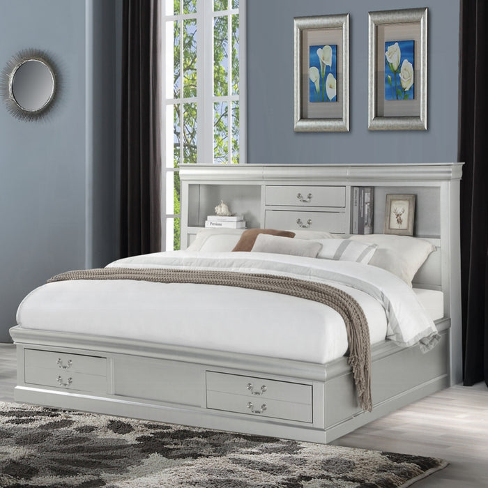 ACME Louis Philippe III Queen Bed W/Storage - Bed & Sofa Hub