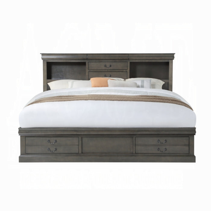 ACME Louis Philippe III EK Bed W/Storage - Bed & Sofa Hub