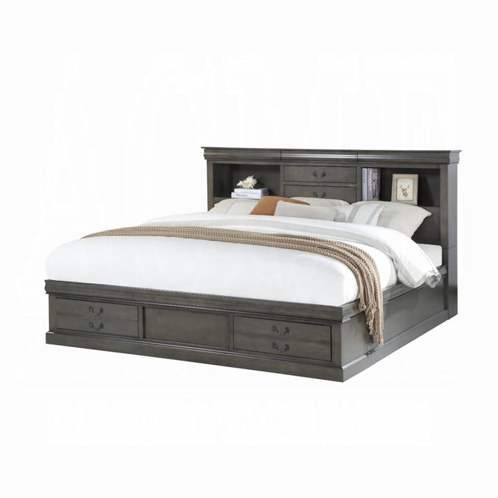 ACME Louis Philippe III Queen Bed W/Storage - Bed & Sofa Hub