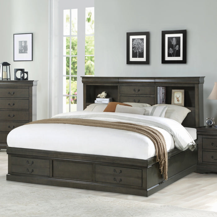 ACME Louis Philippe III Queen Bed W/Storage - Bed & Sofa Hub