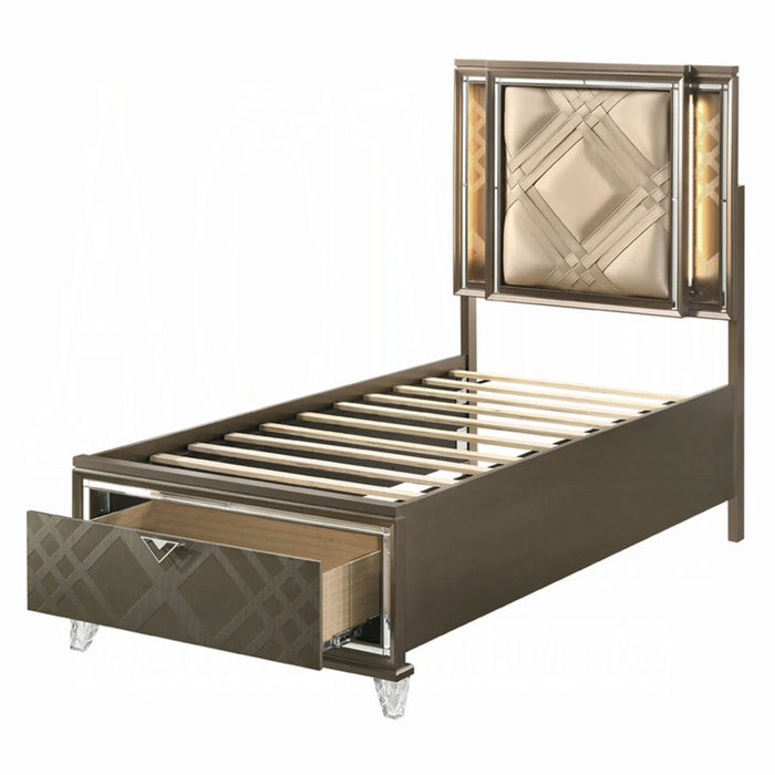 ACME Skylar Full Bed W/Led & Storage - Bed & Sofa Hub