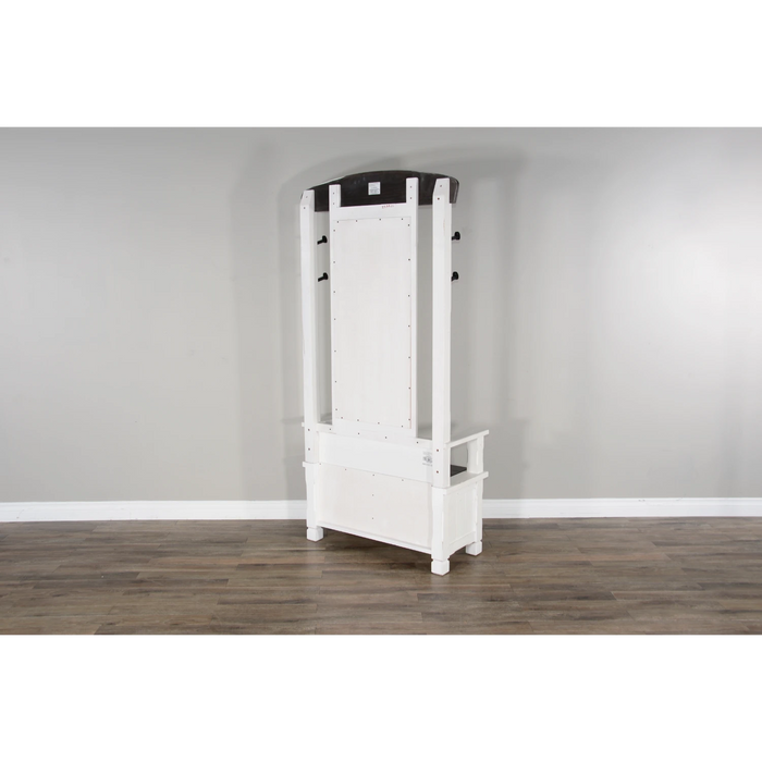 Sunny Designs 78" 4-hook Farmhouse Wood Hall Tree European Cottage - Bed & Sofa Hub