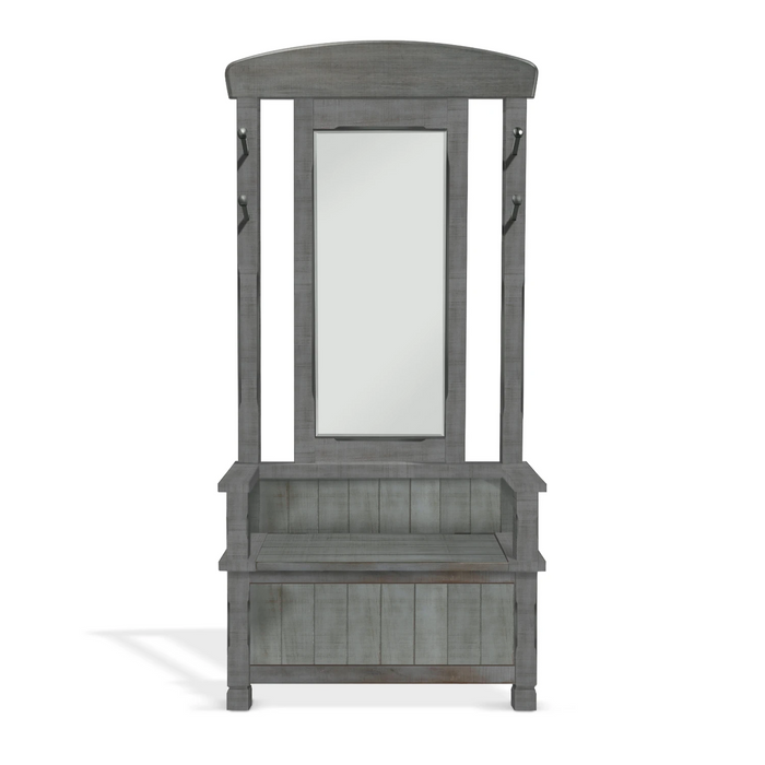 Sunny Designs 78" 4-hook Farmhouse Wood Hall Tree Little Boy Blue - Bed & Sofa Hub