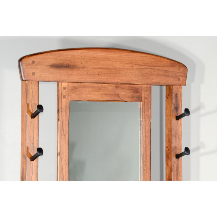 Sunny Designs 78" 4-hook Farmhouse Wood Hall Tree Rustic Oak - Bed & Sofa Hub