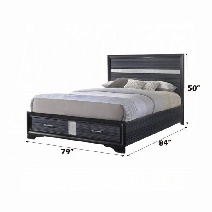 ACME Naima EK Bed W/Storage - Bed & Sofa Hub