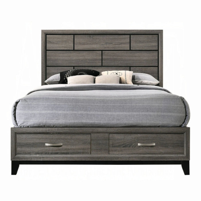 ACME Valdemar EK Bed W/Storage - Bed & Sofa Hub