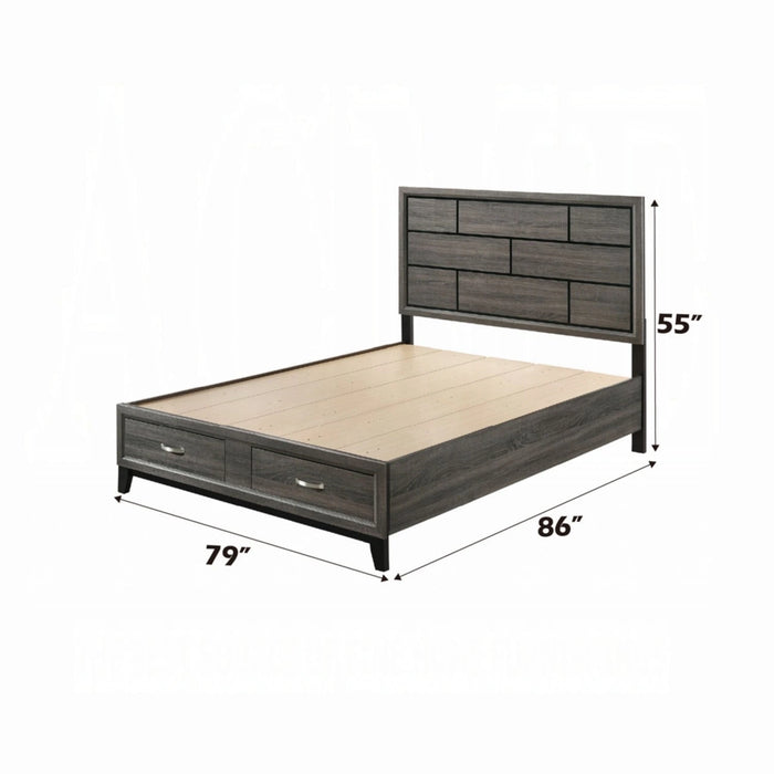 ACME Valdemar EK Bed W/Storage - Bed & Sofa Hub