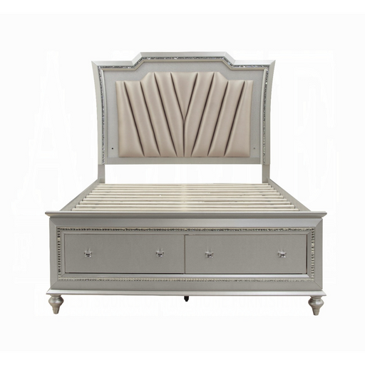 ACME Kaitlyn EK Bed W/Led & Storage - Bed & Sofa Hub