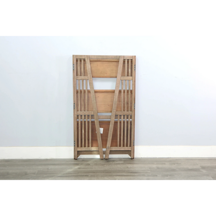 Sunny Designs 48" Mahogany Wood Folding Bookcase Desert Rock - Bed & Sofa Hub