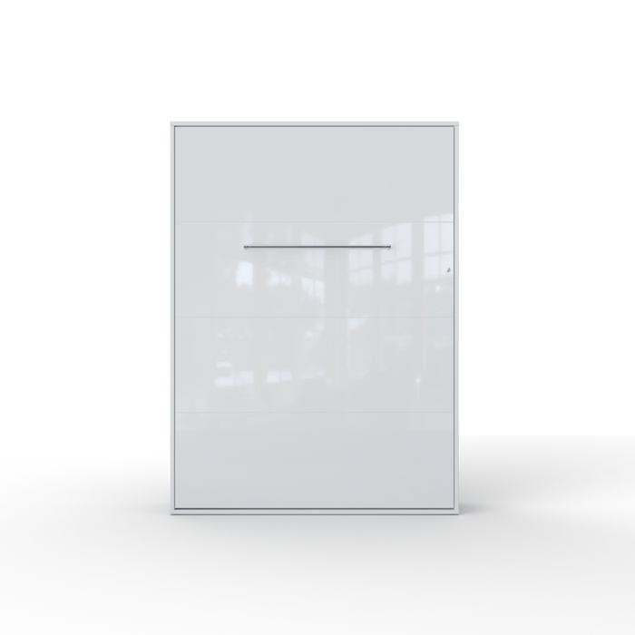 Maxima House Vertical Murphy Bed Invento European Full Xl with Mattress and Led Included - Bed & Sofa Hub