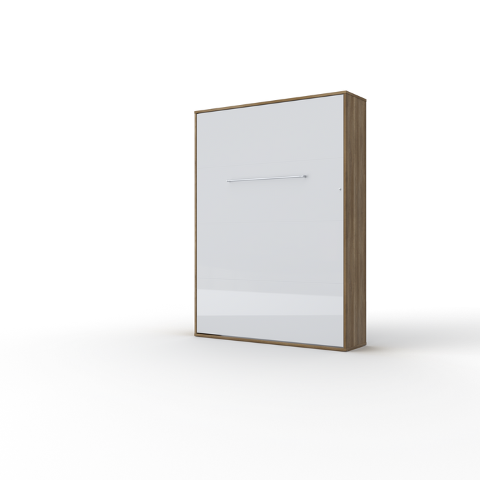 Maxima House Vertical Murphy bed Invento European FULL XL with mattress and LED included - Bed & Sofa Hub