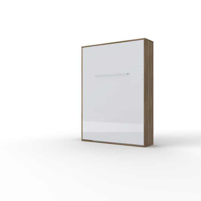 Maxima House Vertical Murphy Bed Invento European Full Xl with Mattress and Led Included - Bed & Sofa Hub