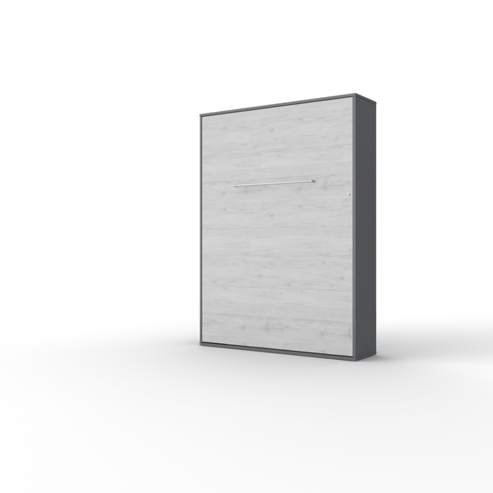 Maxima House Vertical Murphy Bed Invento European Full Xl with Mattress and Led Included - Bed & Sofa Hub