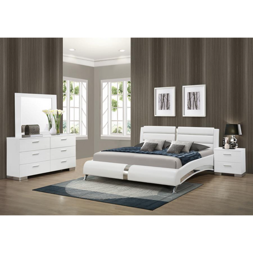 Coaster Jeremaine 4-piece Bedroom Set White - Bed & Sofa Hub