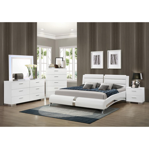 Coaster Jeremaine 5-piece Bedroom Set White - Bed & Sofa Hub