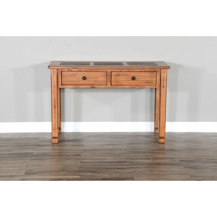 Sunny Designs Sedona 48" Transitional Wood Sofa Table in Rustic Oak - Bed & Sofa Hub